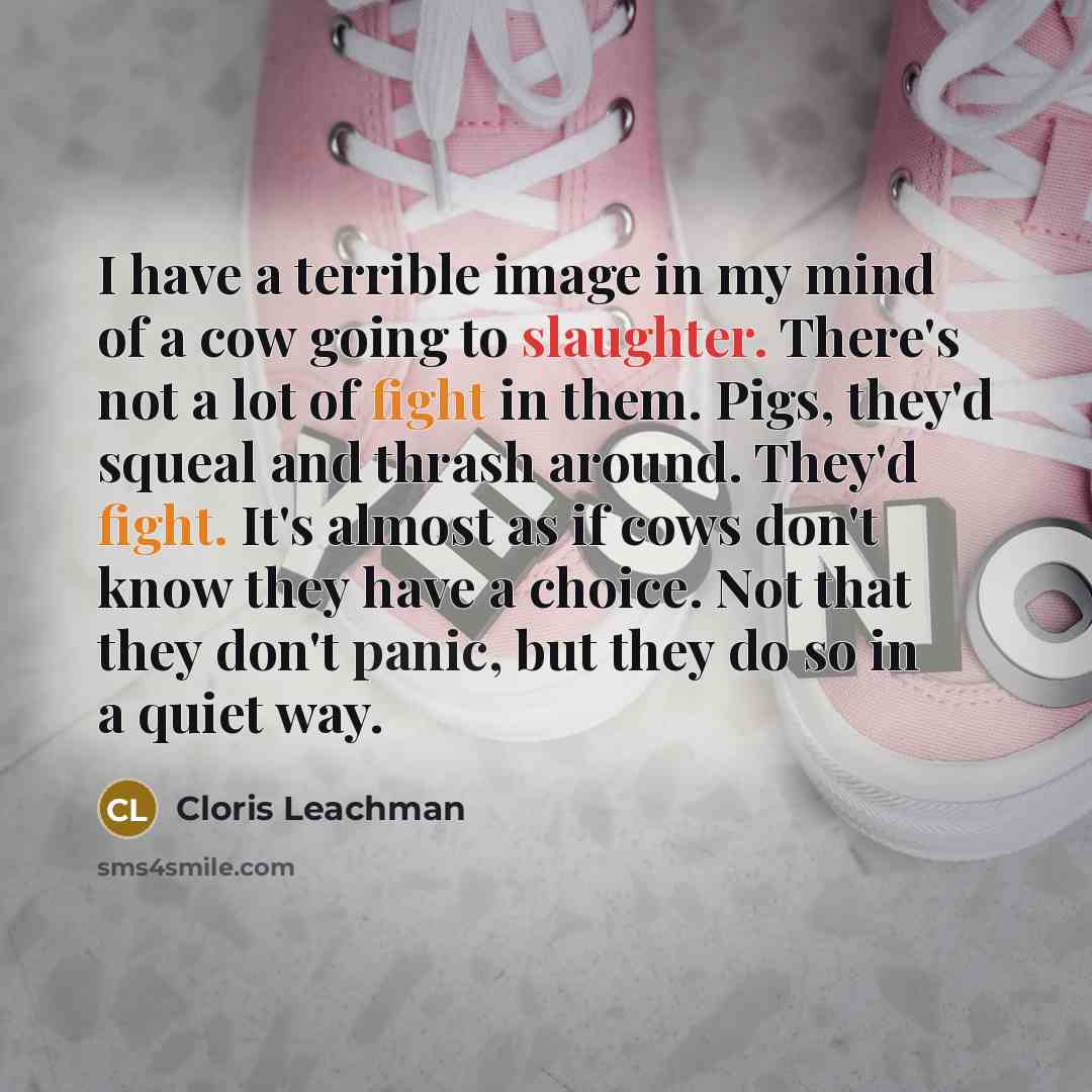 “I have a terrible image in my mind of a…” quote by Cloris Leachman