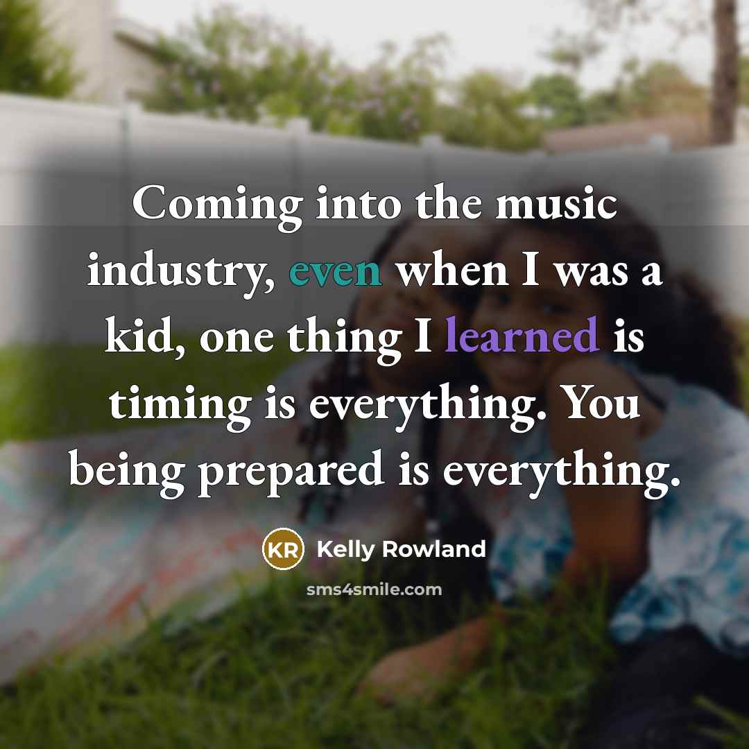 “Coming into the music industry, even when I was a…” quote by Kelly Rowland