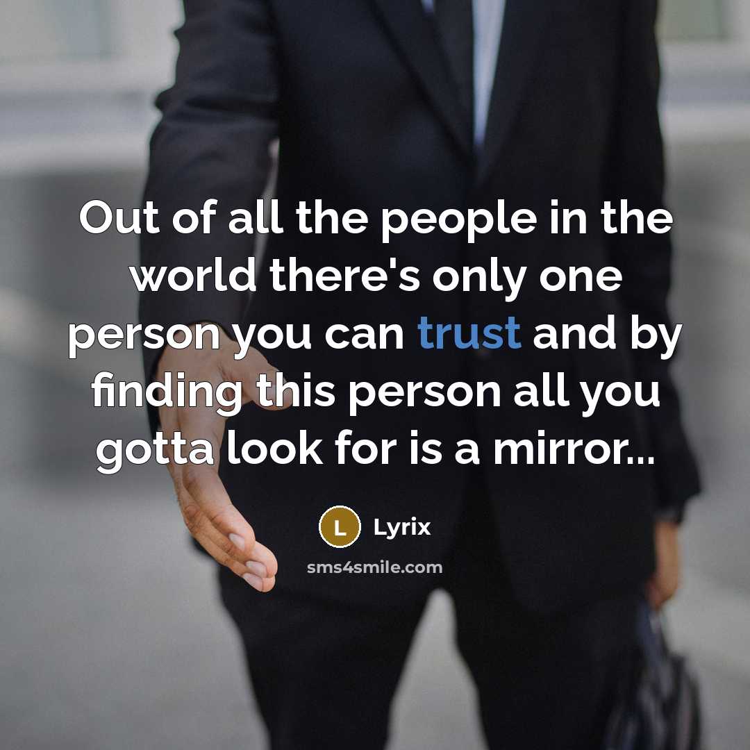 “Out of all the people in the world there's only…” quote by Lyrix
