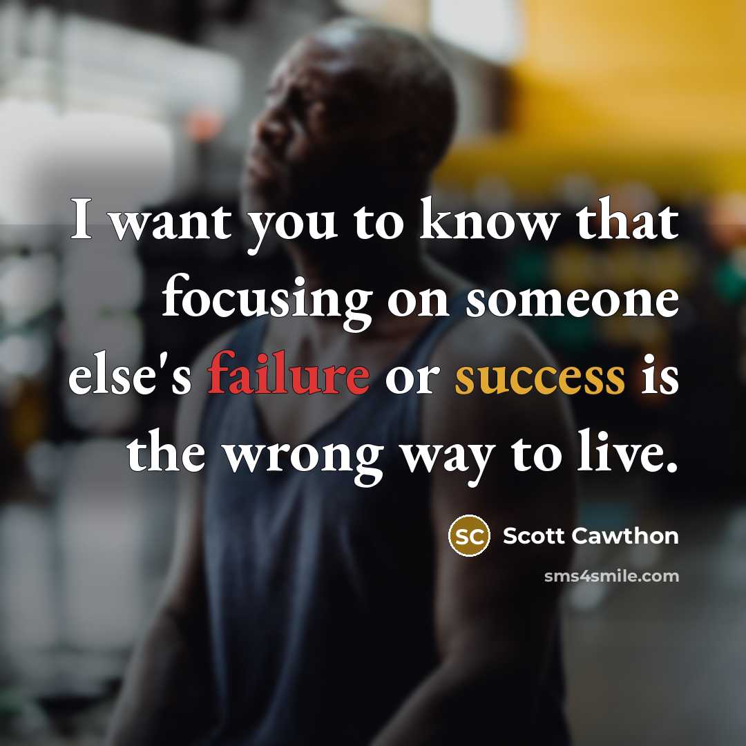 “I want you to know that focusing on someone else's…” quote by Scott Cawthon