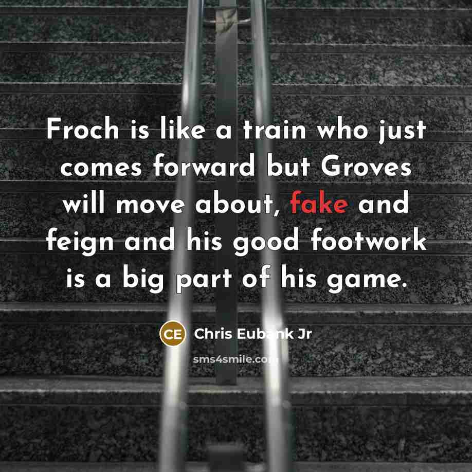 “Froch is like a train who just comes forward but…” quote by Chris Eubank Jr