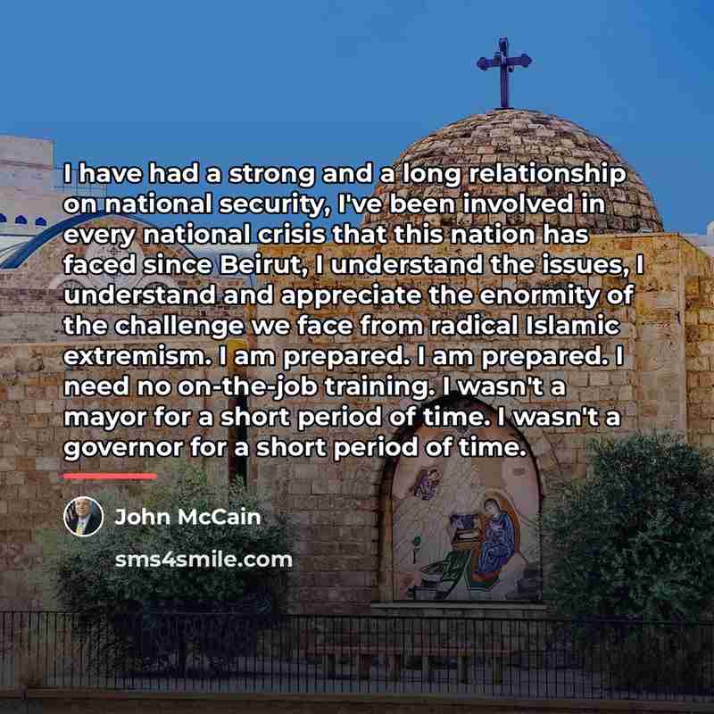 “I have had a strong and a long relationship on…” quote by John McCain