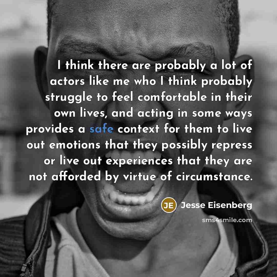 “I think there are probably a lot of actors like…” quote by Jesse Eisenberg