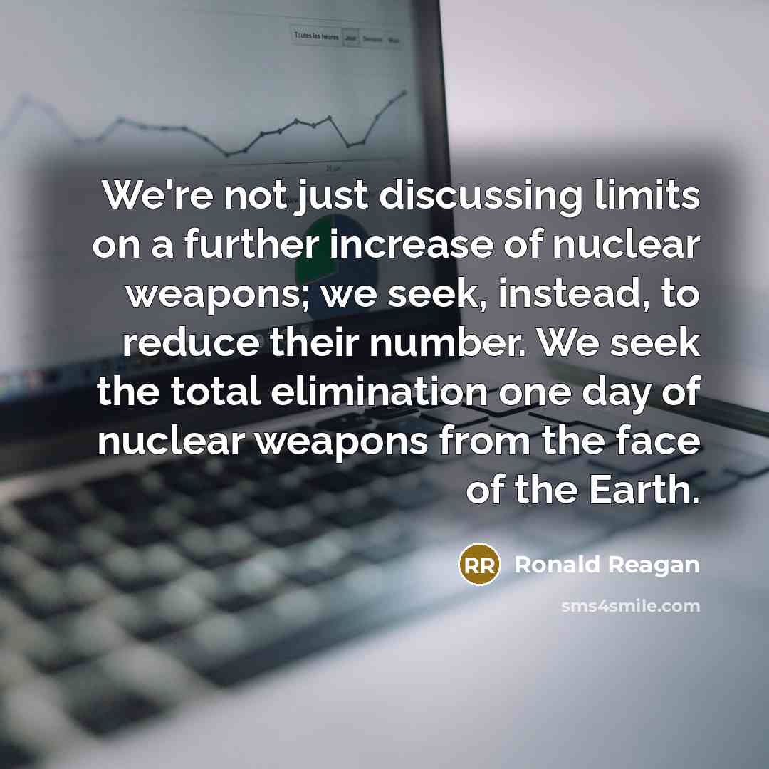 “We're not just discussing limits on a further increase of…” quote by Ronald Reagan