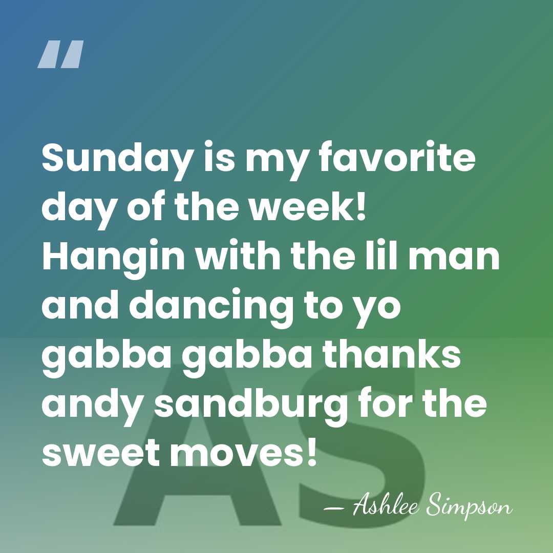 Sunday is my favorite day of the week! Hangin with the lil&hellip; - Ashlee Simpson