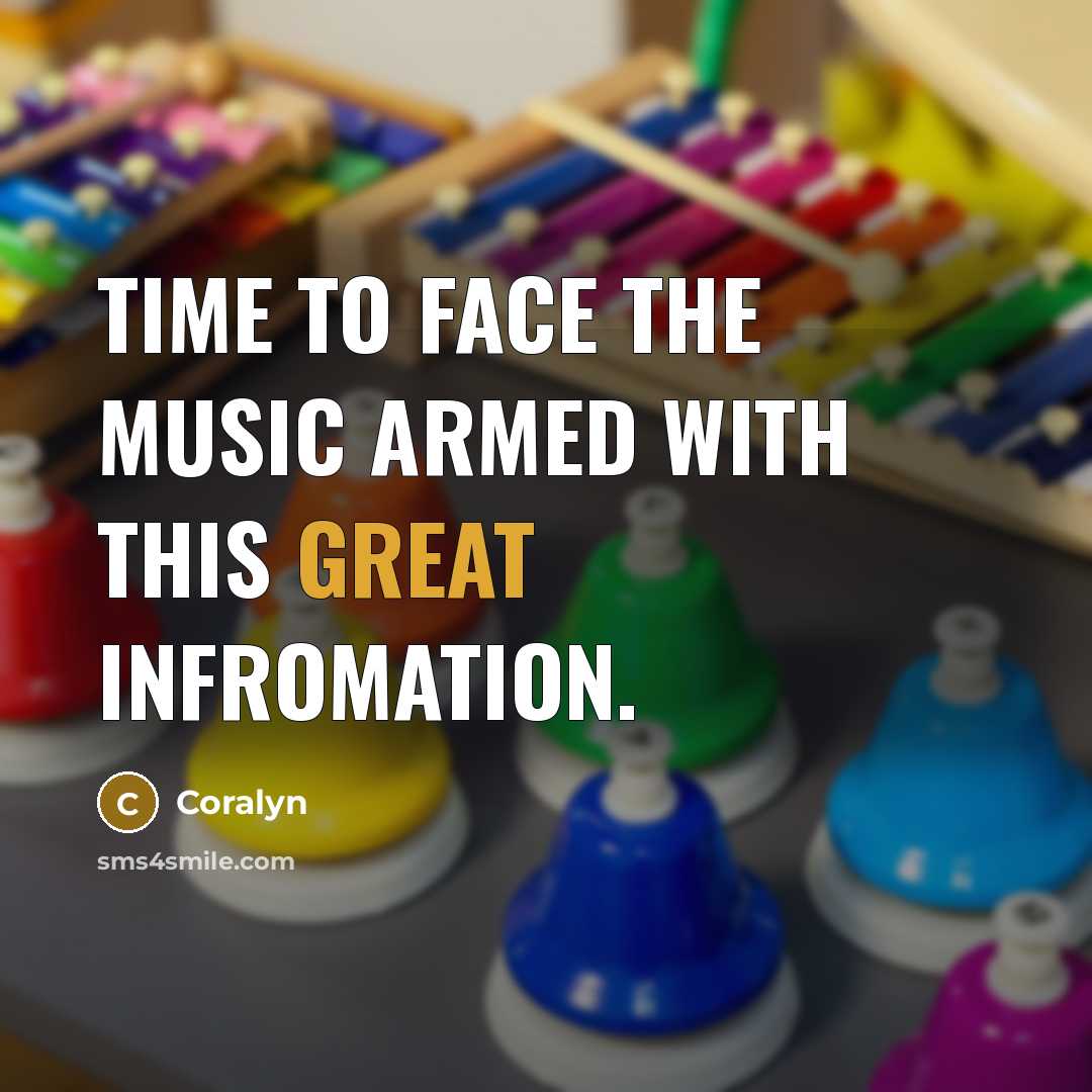 “Time to face the music armed with this great infromation.” quote by Coralyn