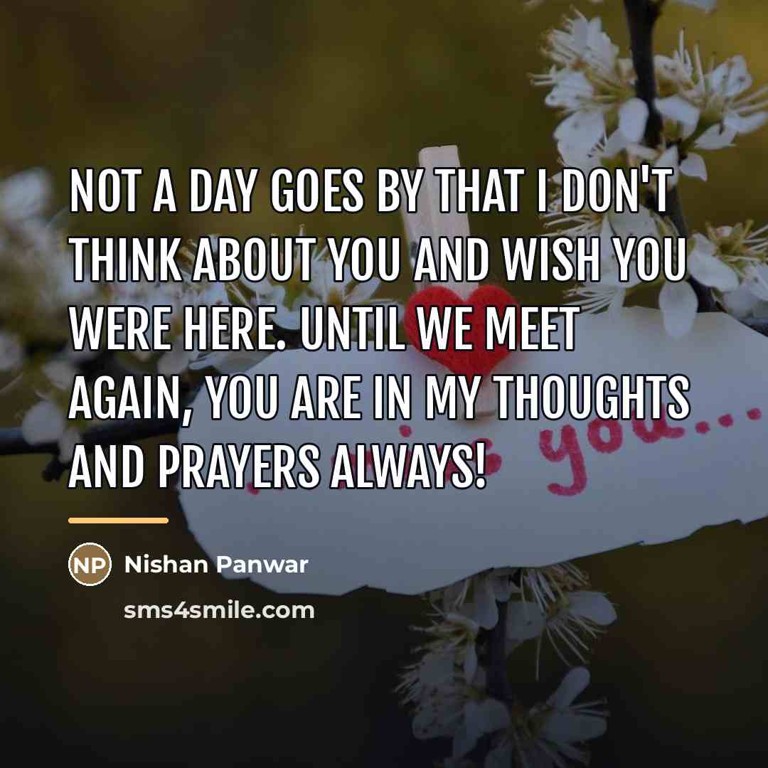 “Not a day goes by that I don't think about…” quote by Nishan Panwar