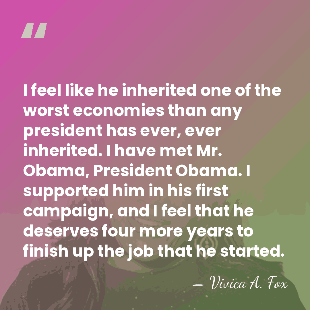 I feel like he inherited one of the worst economies than any&hellip; - Vivica A. Fox