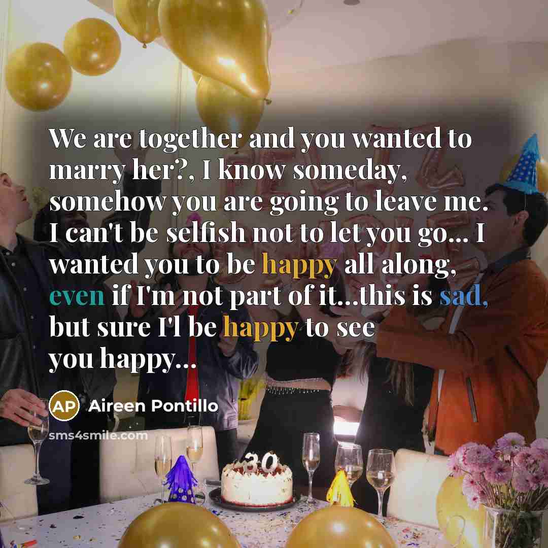 “We are together and you wanted to marry her?, I…” quote by Aireen Pontillo