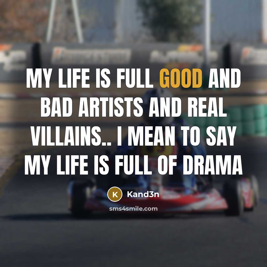“My life is full good and bad artists and real…” quote by Kand3n