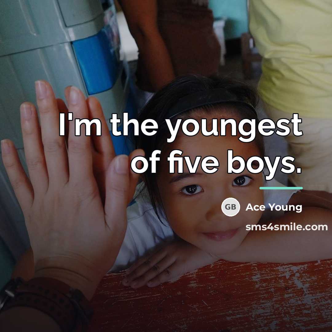 “I'm the youngest of five boys.…” quote by Ace Young