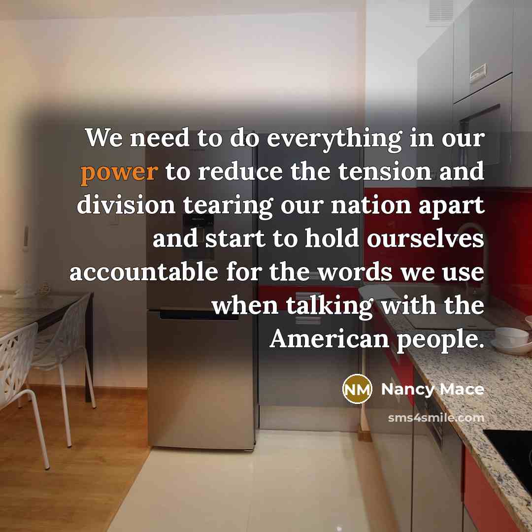 “We need to do everything in our power to reduce…” quote by Nancy Mace