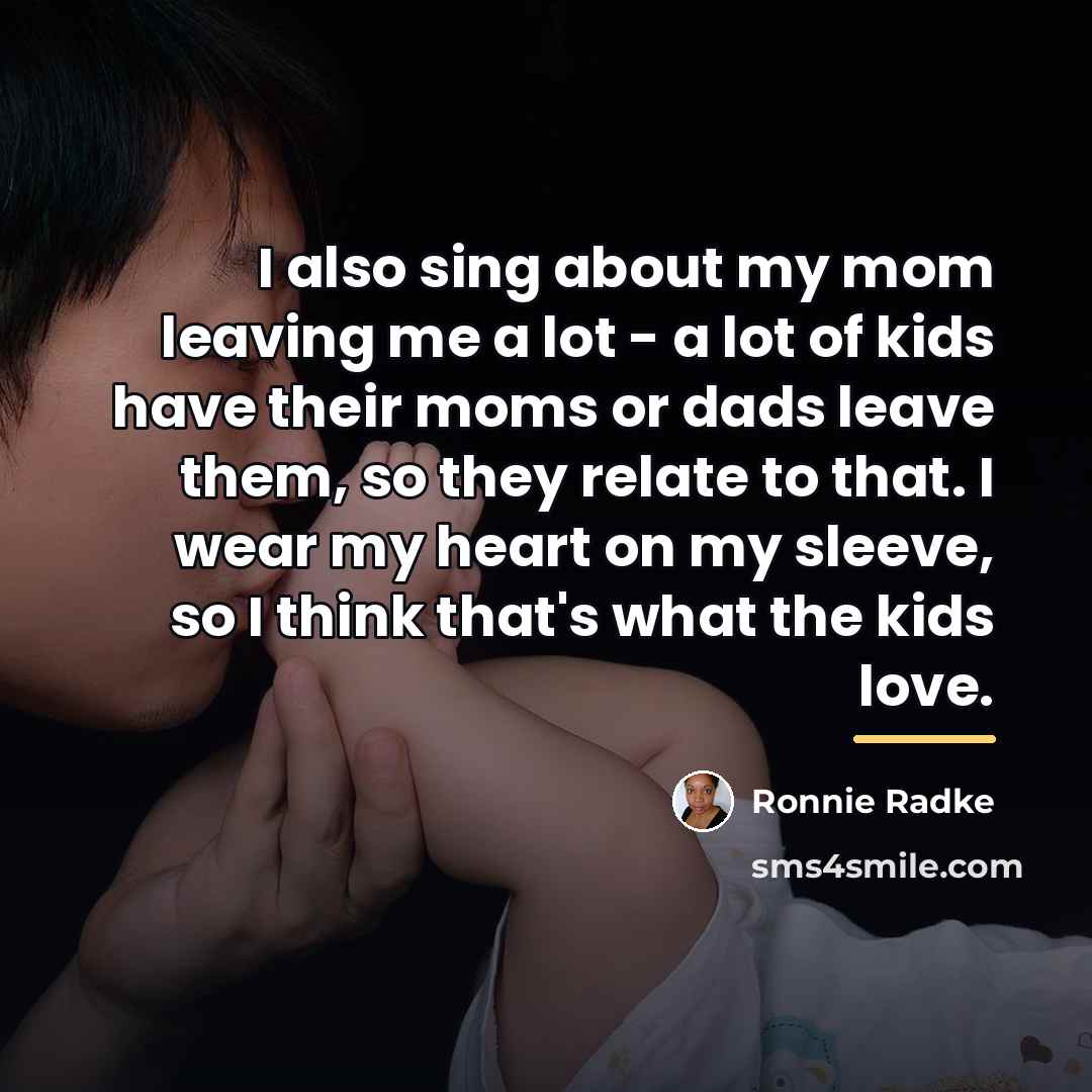 “I also sing about my mom leaving me a lot…” quote by Ronnie Radke