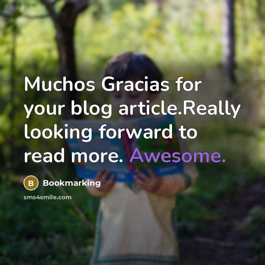 “Muchos Gracias for your blog article.Really looking forward to read more. Awesome.” quote by Bookmarking