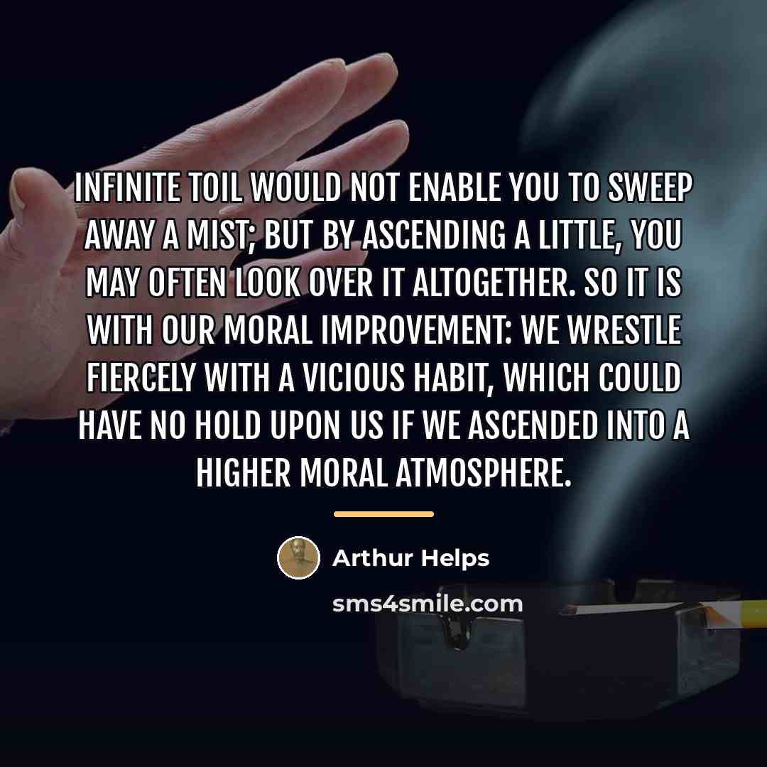 “Infinite toil would not enable you to sweep away a…” quote by Arthur Helps