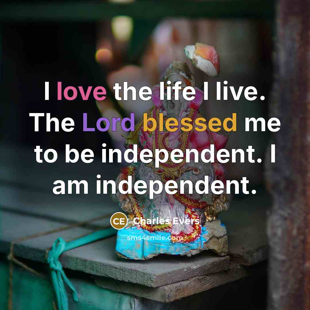 “I love the life I live. The Lord blessed me…” quote by Charles Evers