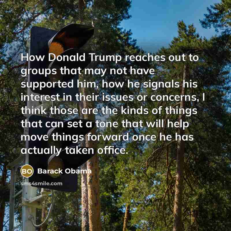 “How Donald Trump reaches out to groups that may not…” quote by Barack Obama