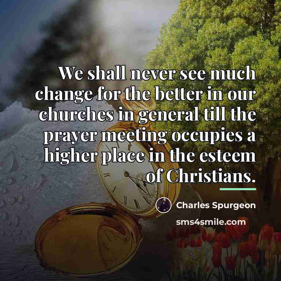 “We shall never see much change for the better in…” quote by Charles Spurgeon