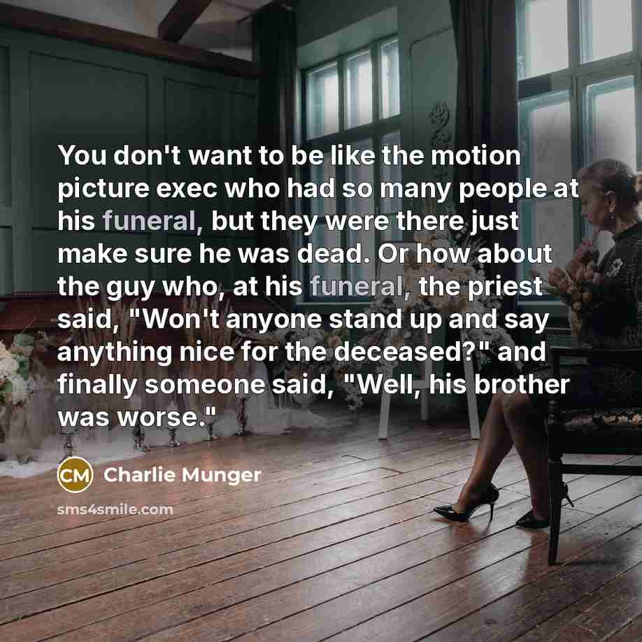 “You don't want to be like the motion picture exec…” quote by Charlie Munger