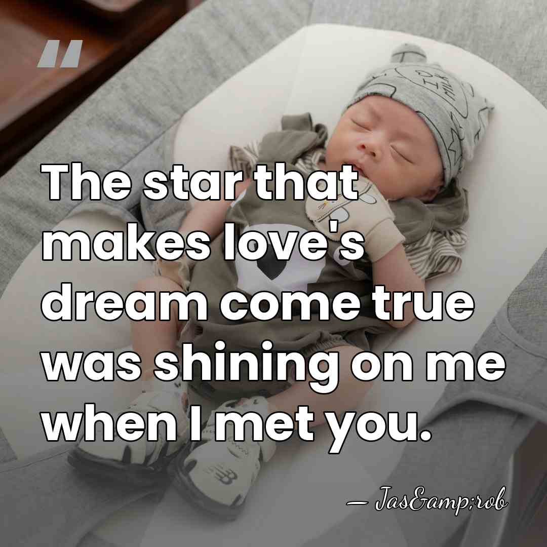 The star that makes love's dream come true was shining on me&hellip; - Jas&rob