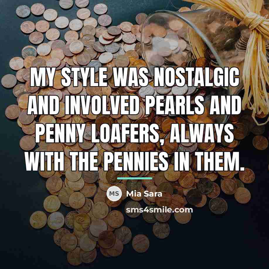“My style was nostalgic and involved pearls and penny loafers,…” quote by Mia Sara