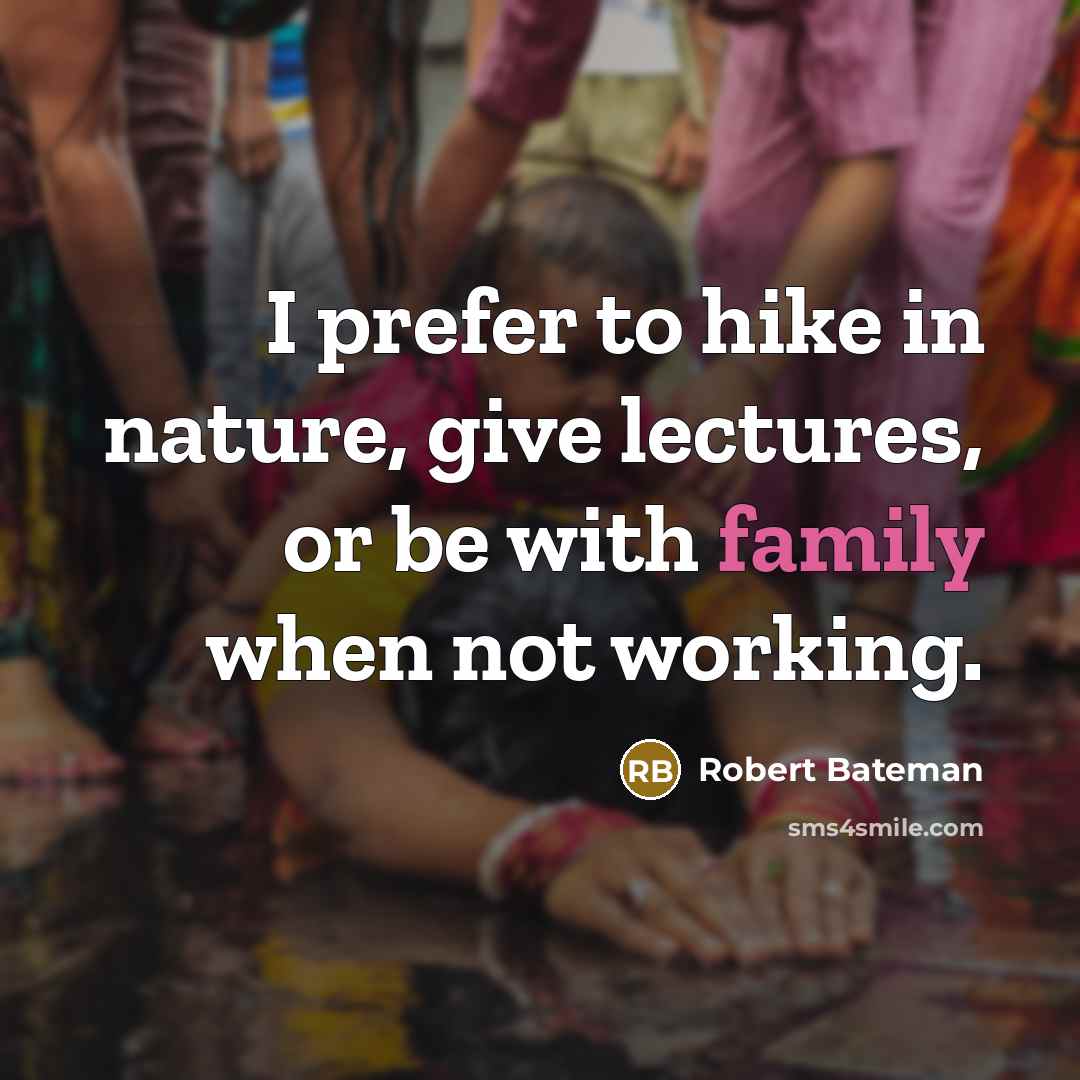 “I prefer to hike in nature, give lectures, or be…” quote by Robert Bateman