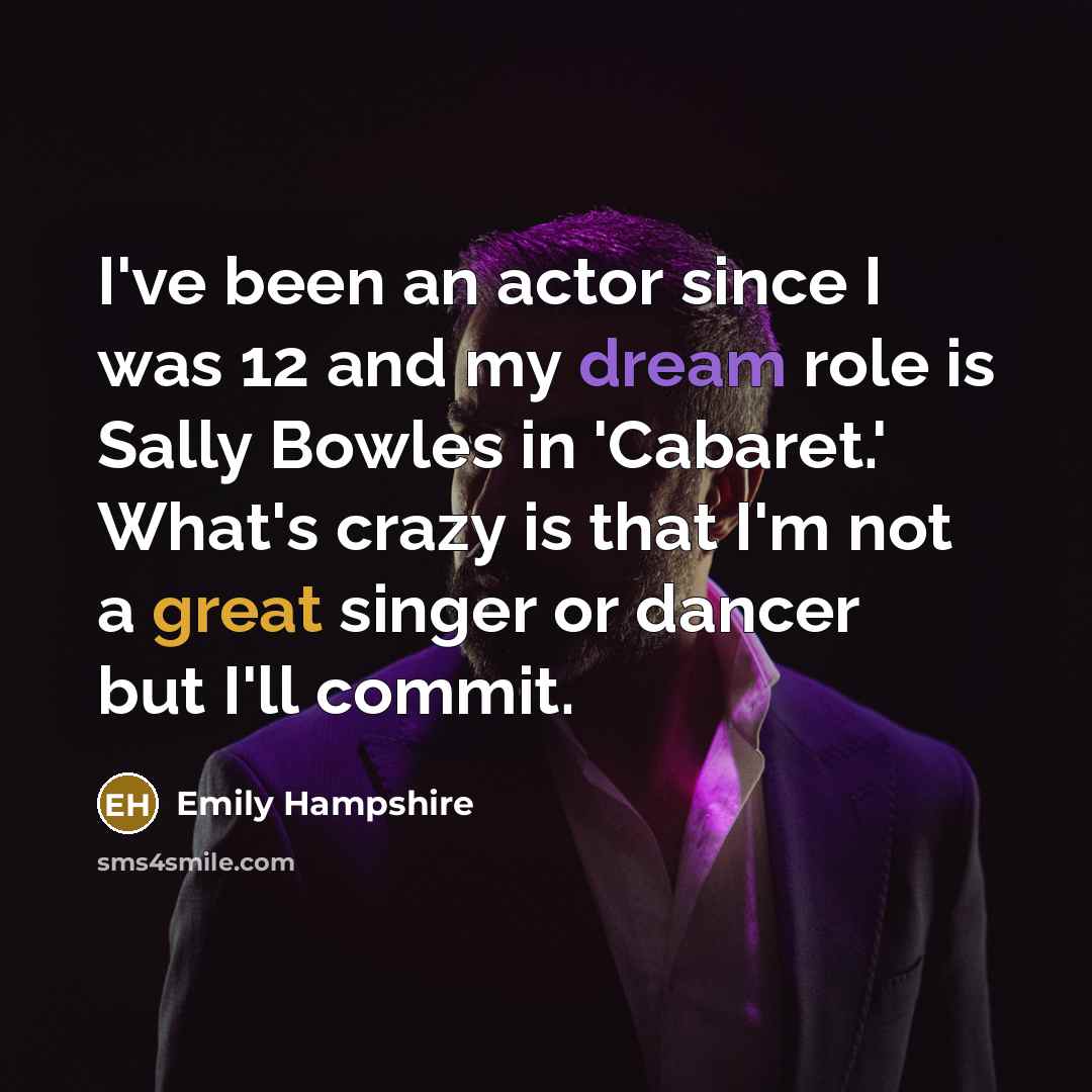 “I've been an actor since I was 12 and my…” quote by Emily Hampshire
