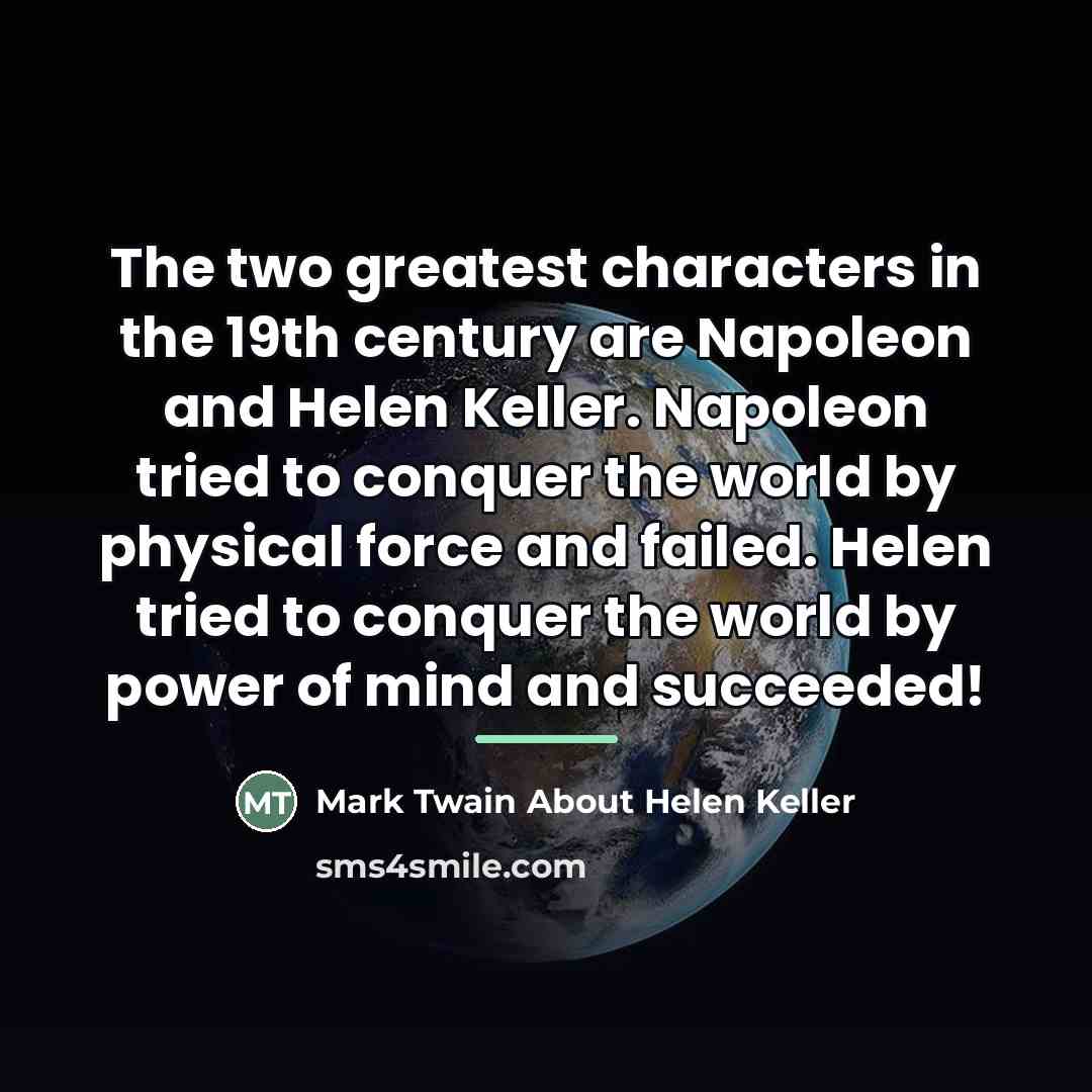 “The two greatest characters in the 19th century are Napoleon…” quote by Anonymous