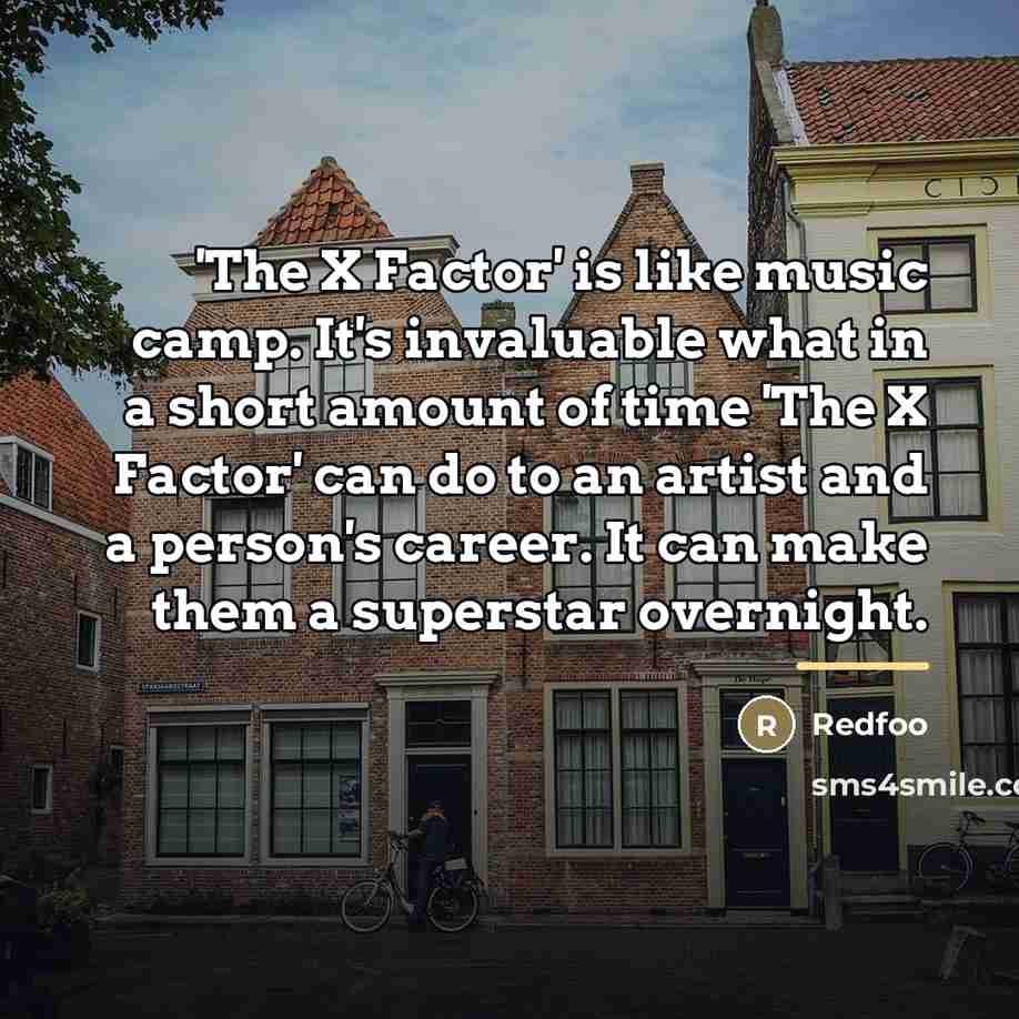 “'The X Factor' is like music camp. It's invaluable what…” quote by Redfoo