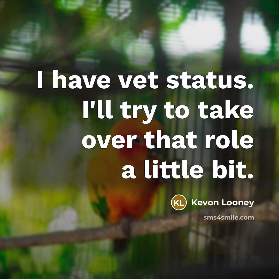 “I have vet status. I'll try to take over that…” quote by Kevon Looney