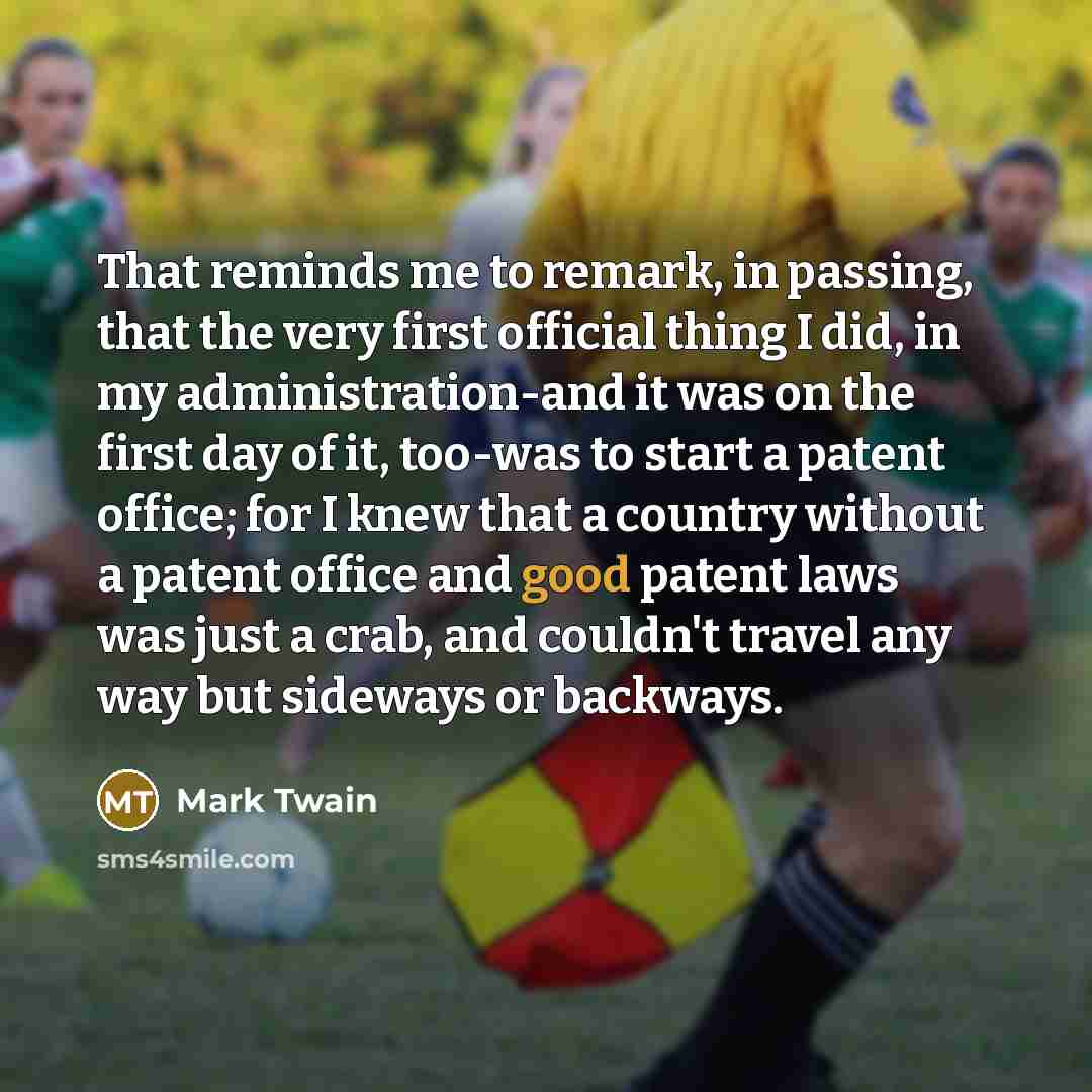 “That reminds me to remark, in passing, that the very…” quote by Mark Twain
