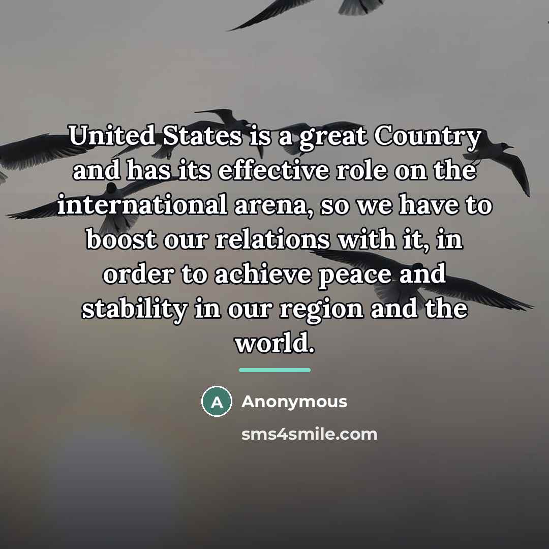 “United States is a great Country and has its effective…” quote by Anonymous