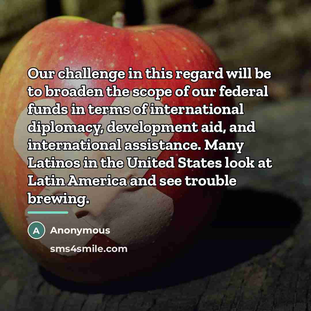 “Our challenge in this regard will be to broaden the…” quote by Anonymous