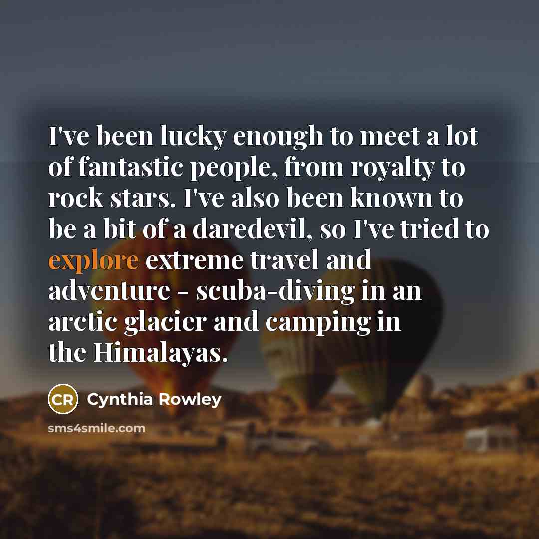 “I've been lucky enough to meet a lot of fantastic…” quote by Cynthia Rowley