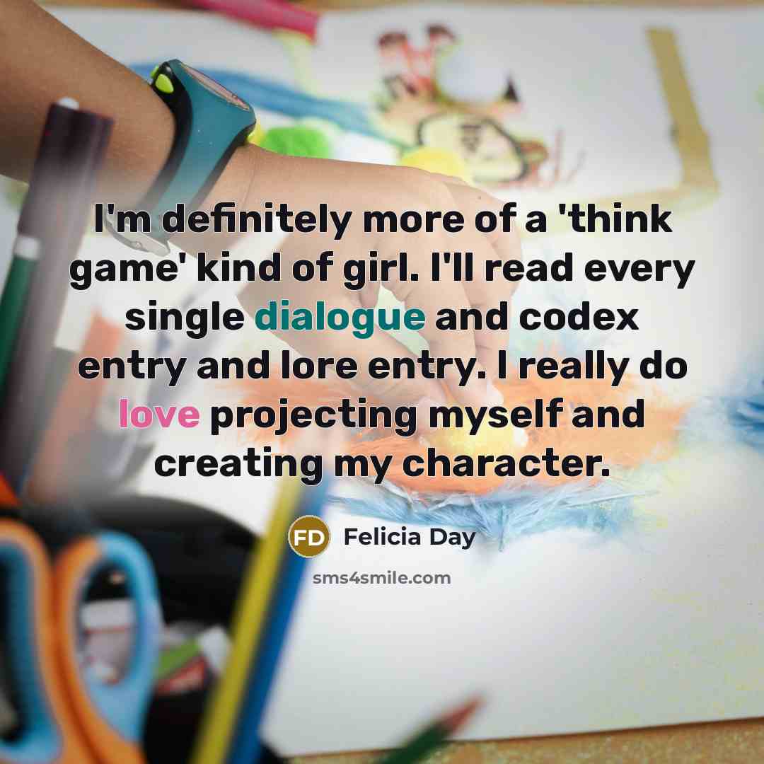 “I'm definitely more of a 'think game' kind of girl.…” quote by Felicia Day