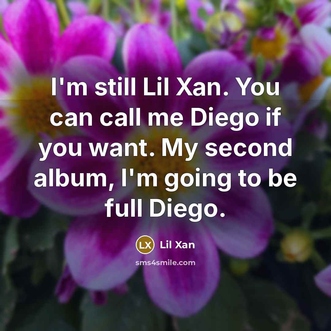“I'm still Lil Xan. You can call me Diego if…” quote by Lil Xan