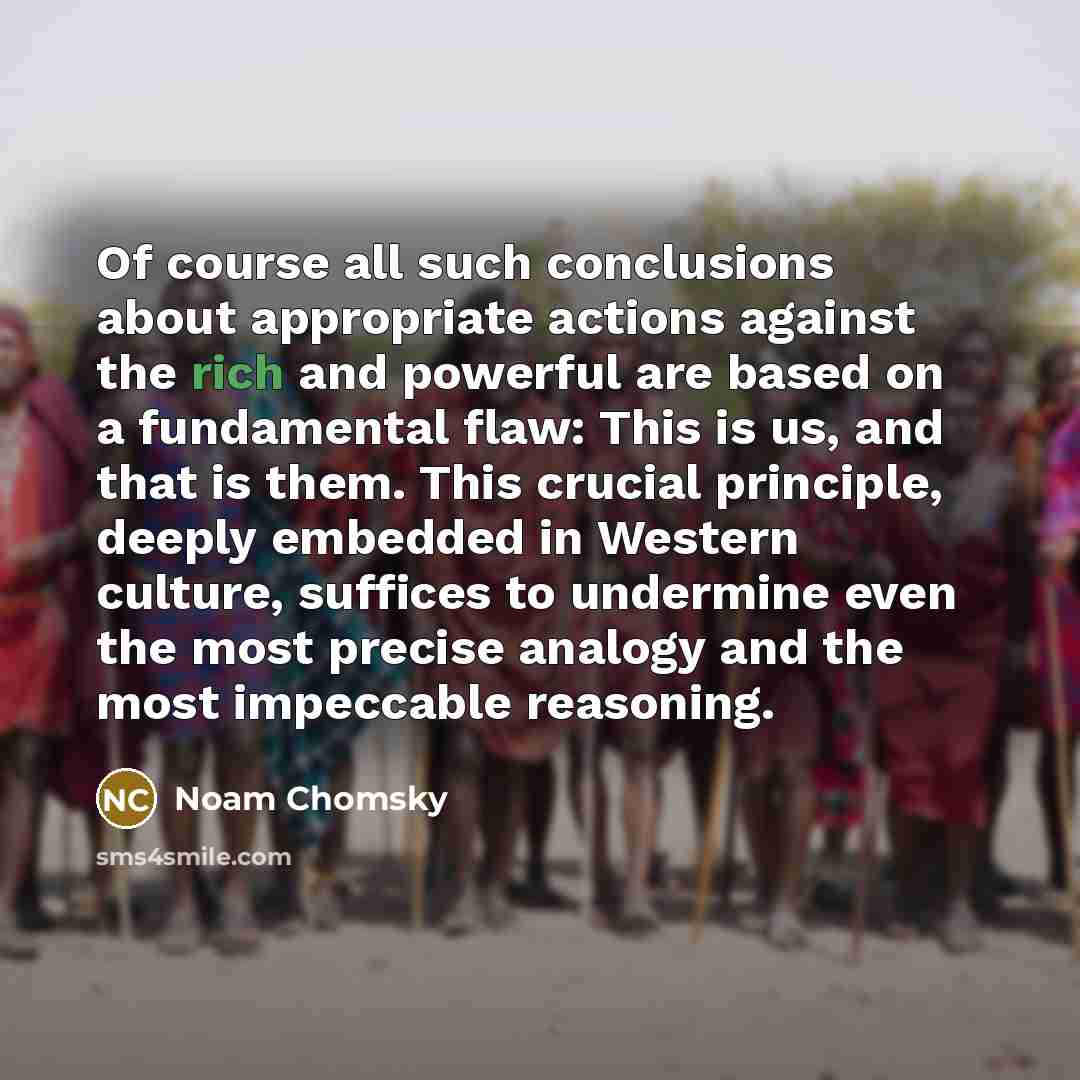 “Of course all such conclusions about appropriate actions against the…” quote by Noam Chomsky