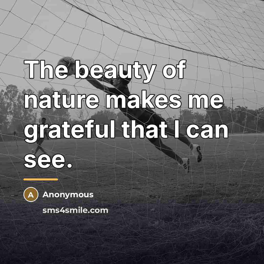 “The beauty of nature makes me grateful that I can…” quote by Anonymous