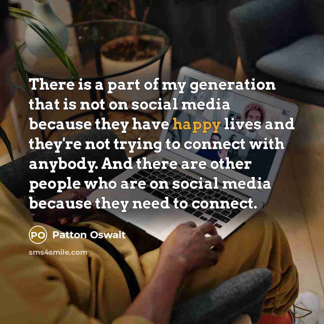 “There is a part of my generation that is not…” quote by Patton Oswalt