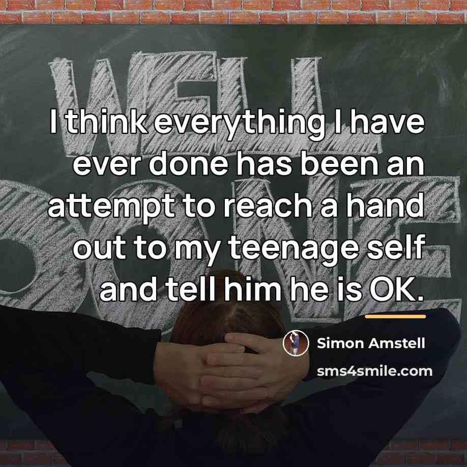“I think everything I have ever done has been an…” quote by Simon Amstell