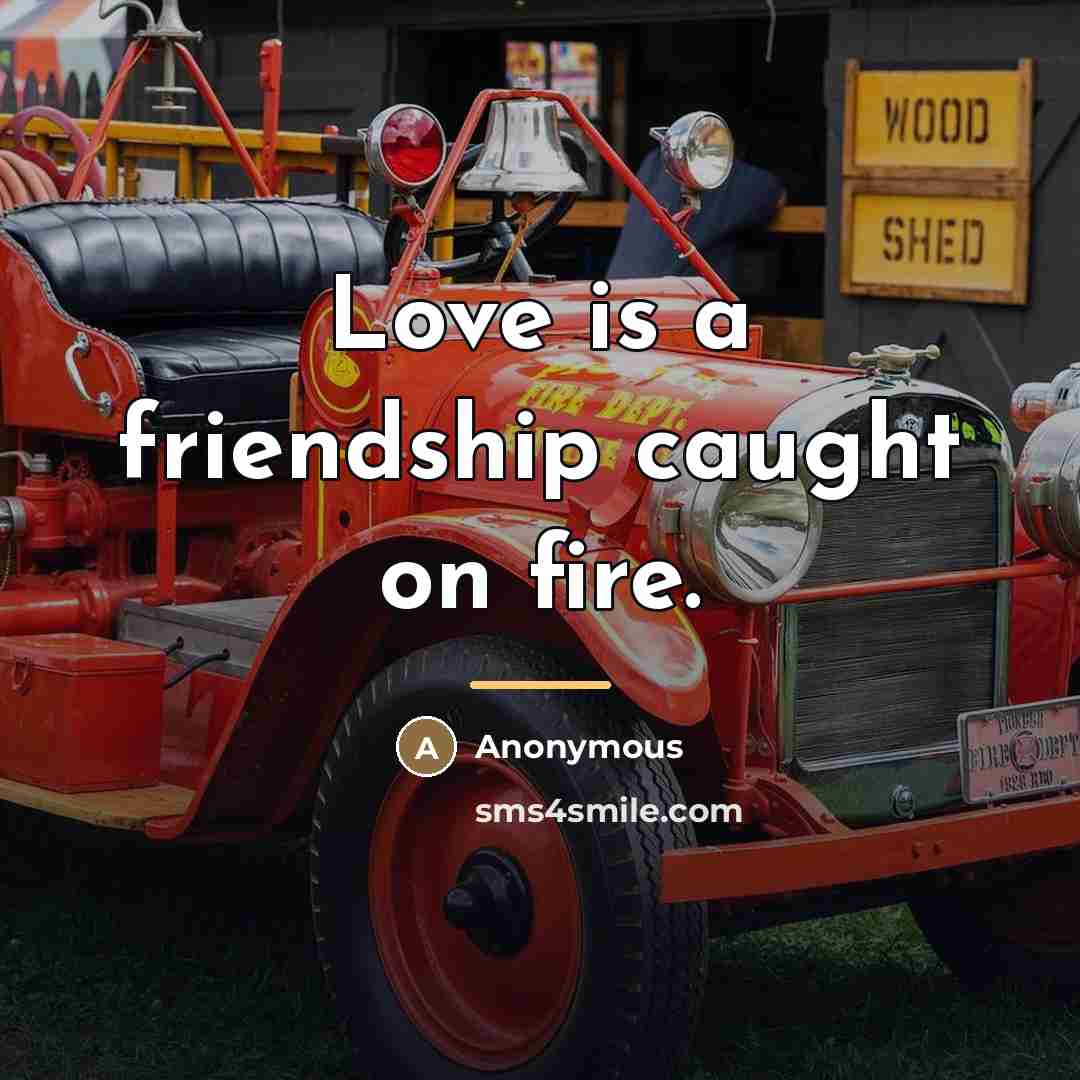 “Love is a friendship caught on fire.…” quote by Laura Hendricks