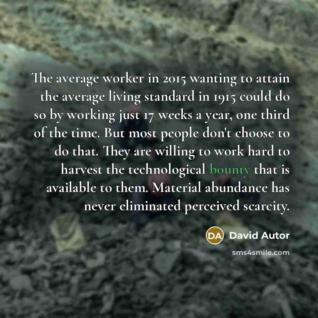 “The average worker in 2015 wanting to attain the average…” quote by David Autor