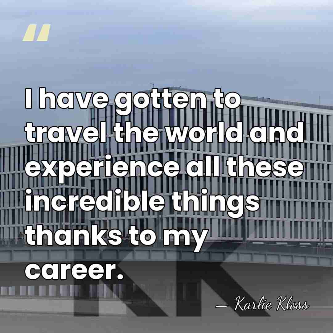 I have gotten to travel the world and experience all these incredible&hellip; - Karlie Kloss