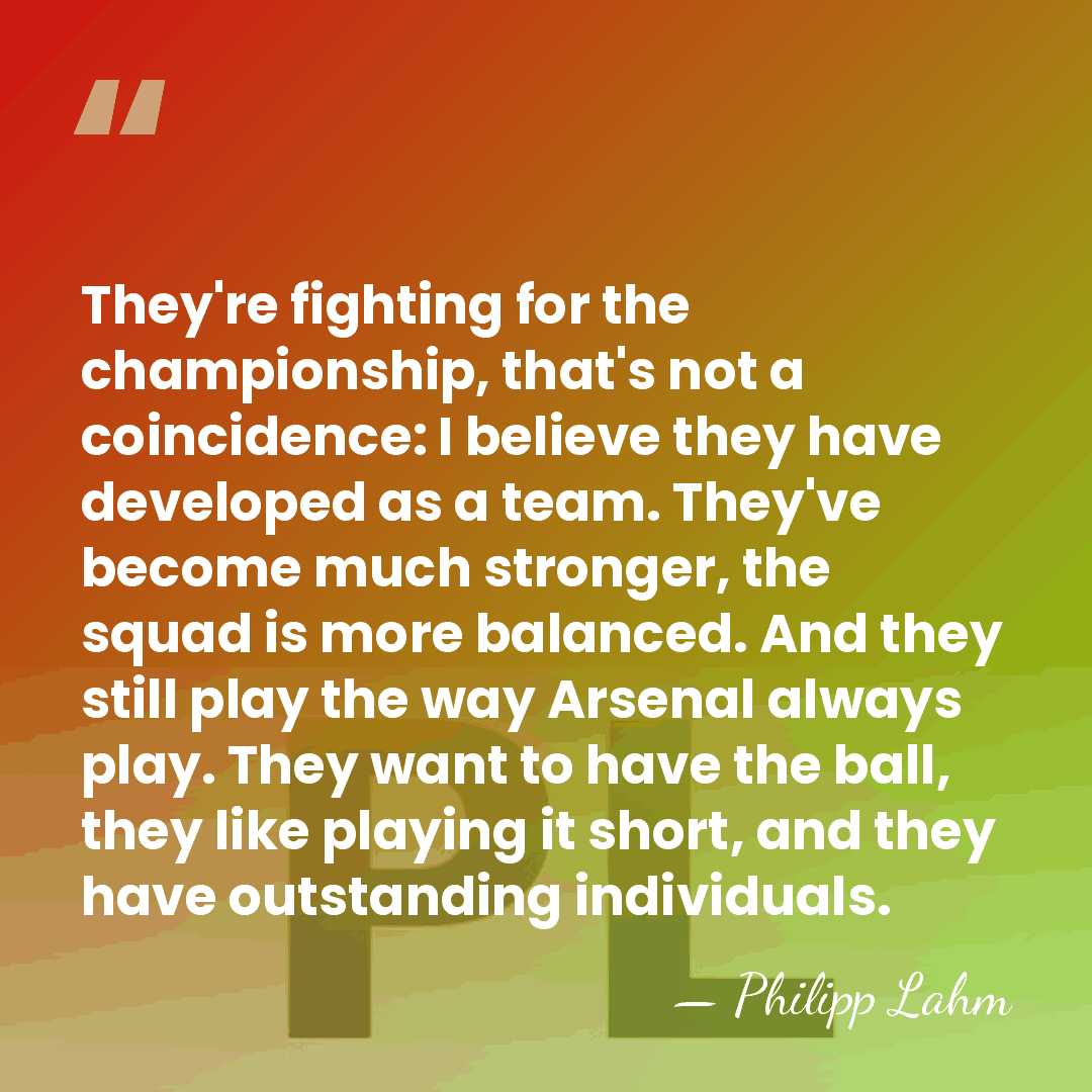 They're fighting for the championship, that's not a coincidence: I believe they&hellip; - Philipp Lahm