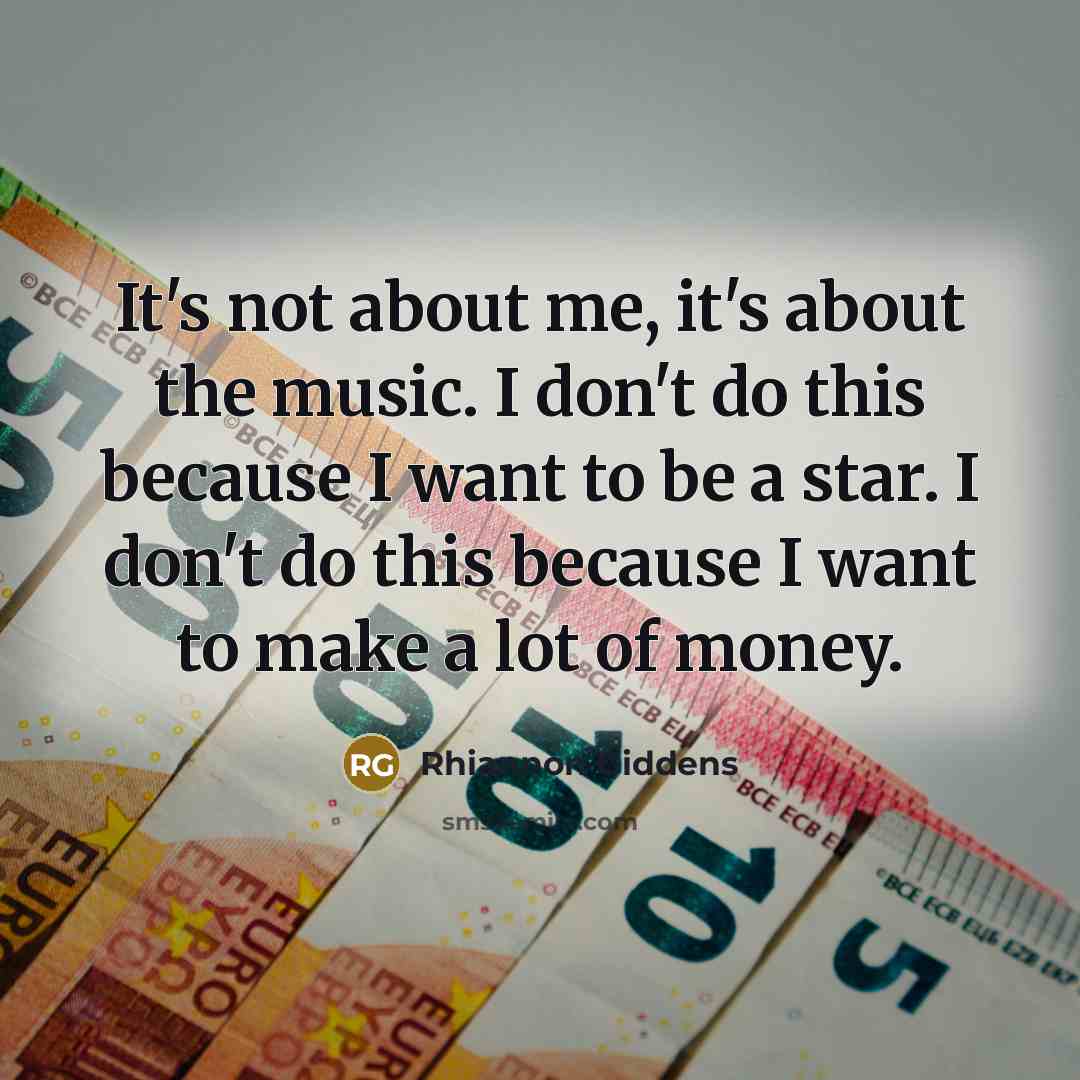 “It's not about me, it's about the music. I don't…” quote by Rhiannon Giddens