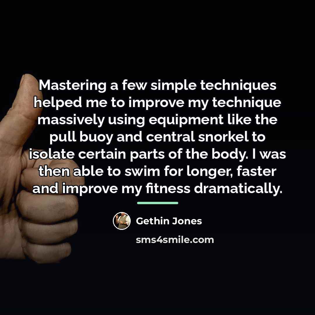 “Mastering a few simple techniques helped me to improve my…” quote by Gethin Jones