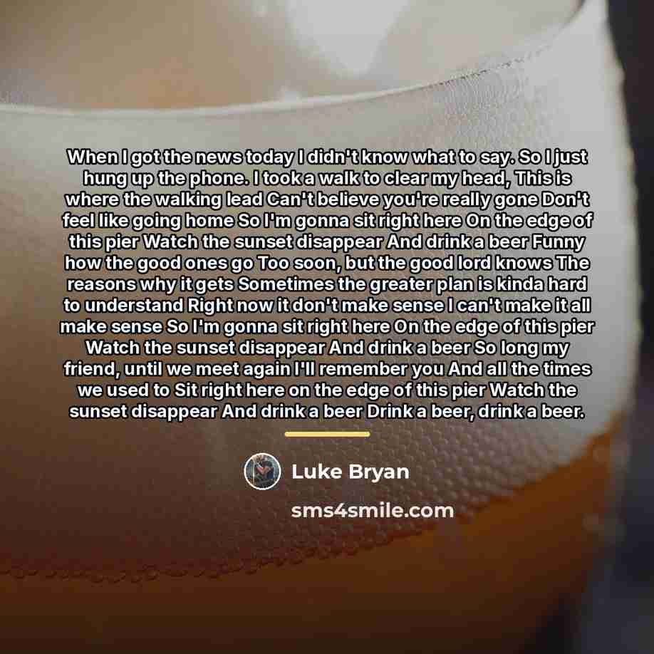 “When I got the news today I didn't know what…” quote by Luke Bryan