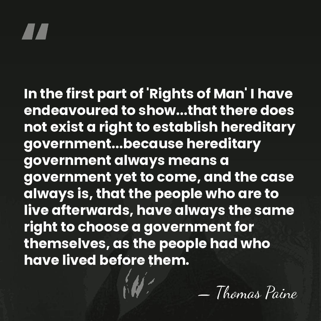 In the first part of 'Rights of Man' I have endeavoured to&hellip; - Thomas Paine