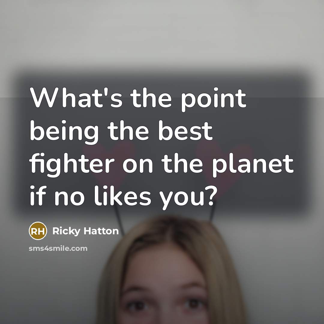 “What's the point being the best fighter on the planet…” quote by Ricky Hatton