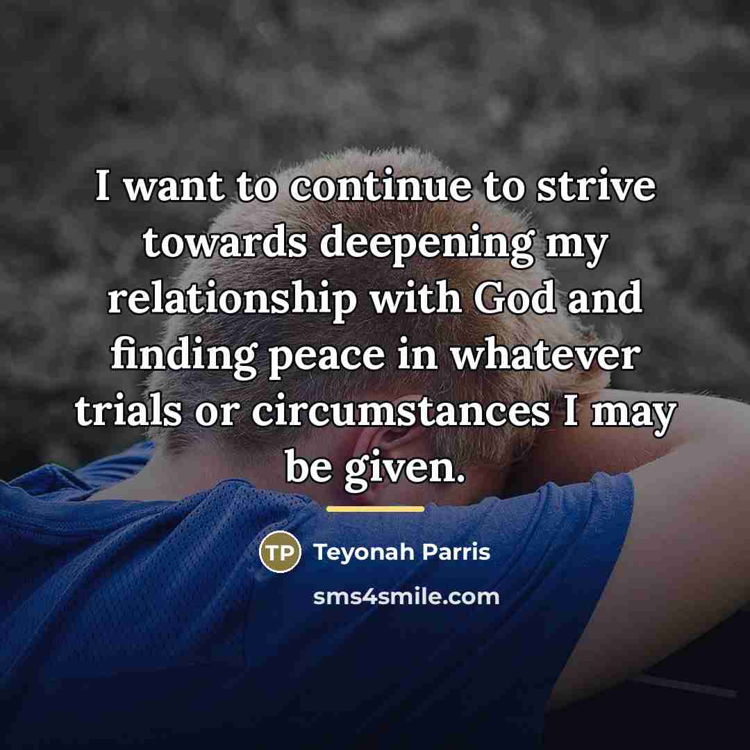“I want to continue to strive towards deepening my relationship…” quote by Teyonah Parris